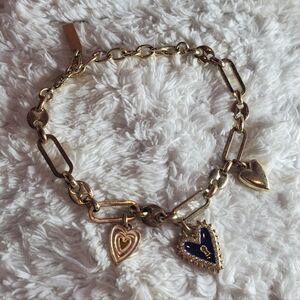 Heart Charm Bracelet By Sugar Fix